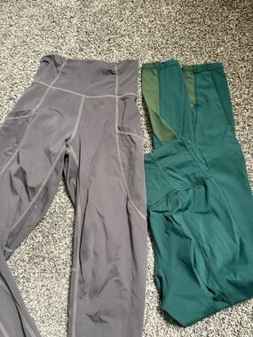PTULA Leggings - Gray and Teal
